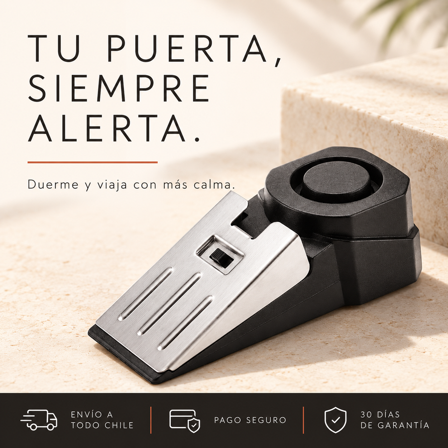 Barrier™ Bloqueo de Puerta con Alarma 120dB